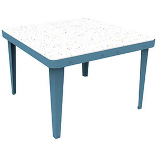 Table Basse La Carrée Confettis /bleu Glacier