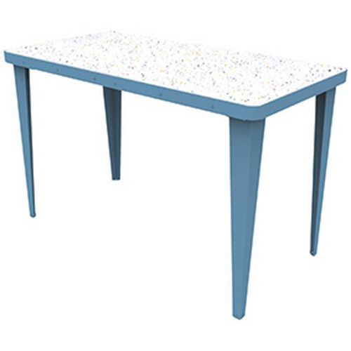 Table Le Bureau Confettis /bleu Glacier