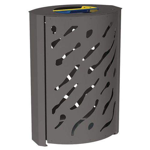 Poubelle Venise Tri Sélectif 2 X 60 L Galva - Gris Procity