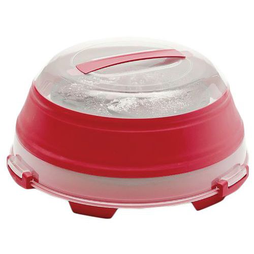 Cloche à Gâteau Rétractable Rouge - Progressive