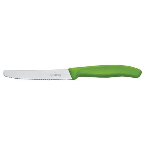 Lot De 2 Couteaux De Table Ou à Tomate 10 Cm Vert - Swissclassic