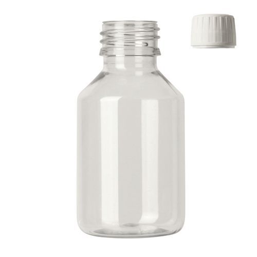 Flacon Veral PET Transparent 100 mL - Bouchon Inviolable - Usage Alimentaire - Recyclable