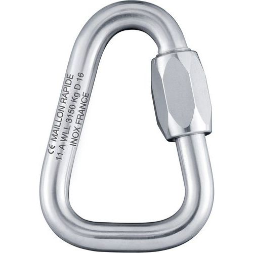 Godet - Maillon Rapide Delta Inox D16mm - CMU 3150 kg - Élingue Levage Robuste