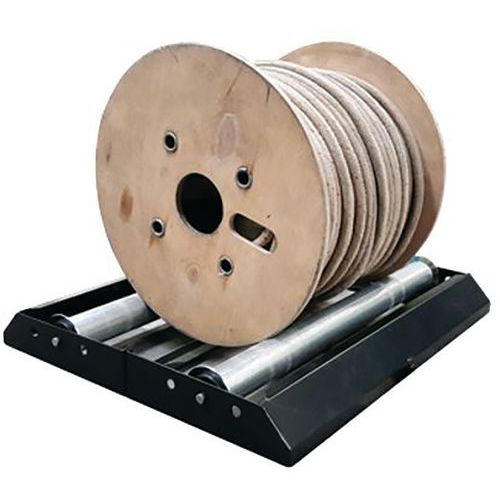 Godet - Dérouleur porte tourets à rouleaux - Capacité 150 kg - Support roulant robuste