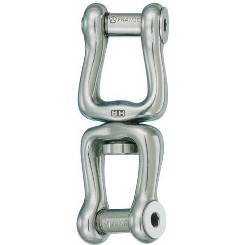Demi Franc Double émerillon Façon Manille Libre 13mm Inox A4