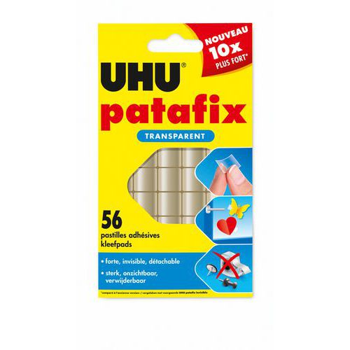 Etui 56 pastilles Patafix UHU transparentes thumbnail image 1