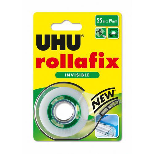 Rouleau Adhésif Invisible Sur Dévidoir Rollafix 25 M X 19 Mm