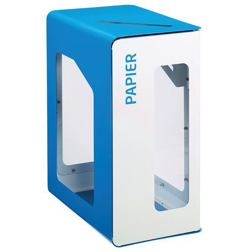 Borne De Tri 90l Cubatri Mobile Vigipirate Blanc/bleu