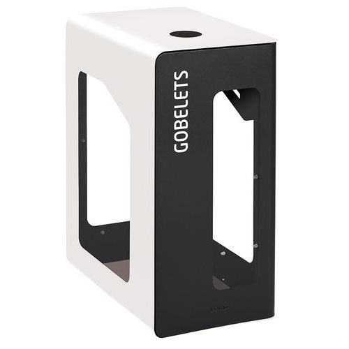 Borne De Tri 90l Cubatri Vigipirate Manganèse/blanc