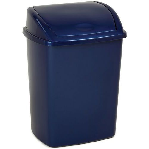 Poubelle à Couvercle Basculant 15 L Bleu