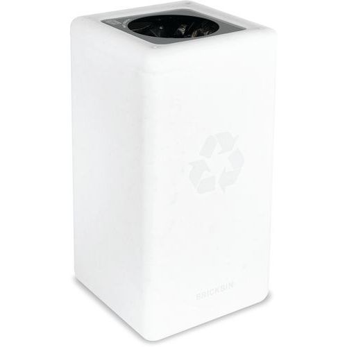 Poubelle Circulaire Brickbin 65l Autres Déchets Blanc/gris