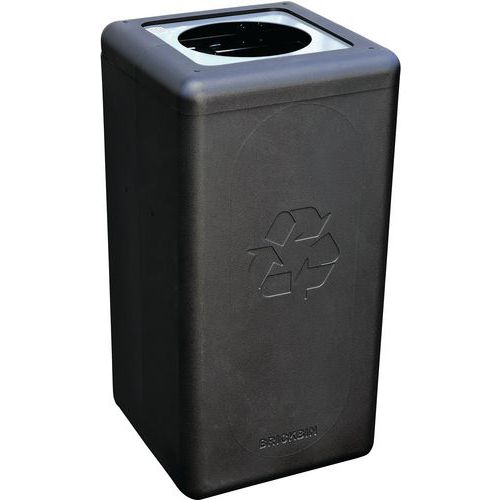 Poubelle Circulaire Brickbin 65l Autres Déchets Gris/noir