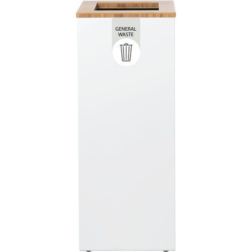 Station De Tri Sélectif Lune Paxa Large 65l Blanc/gris