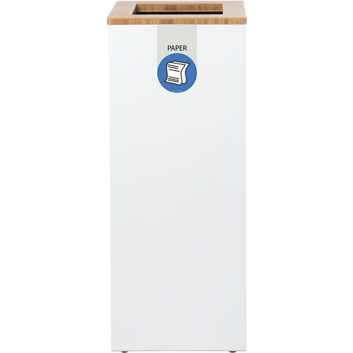 Station De Tri Sélectif Lune Paxa Medium 34l Blanc/bleu