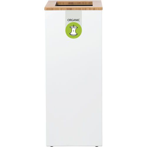 Station De Tri Sélectif Lune Paxa Medium 34l Blanc/vert