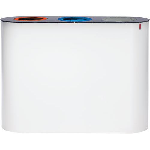 Station De Tri Sélectif Lune Split 3 Flux 114 L