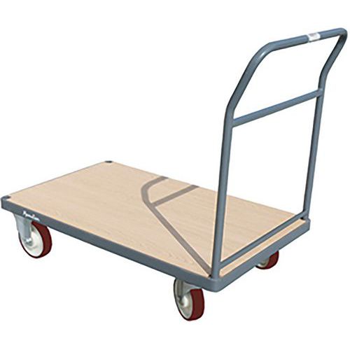 Chariot à Dossier Fixe 1000x600 Mm - 500 Kg - Roues Pu