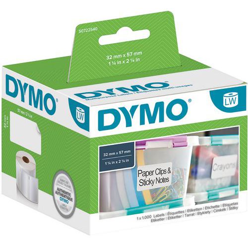 Dymo 1 Ã‰tiquette Adhésive Polyvalente Papier Blanc Labelwriter - Dymo