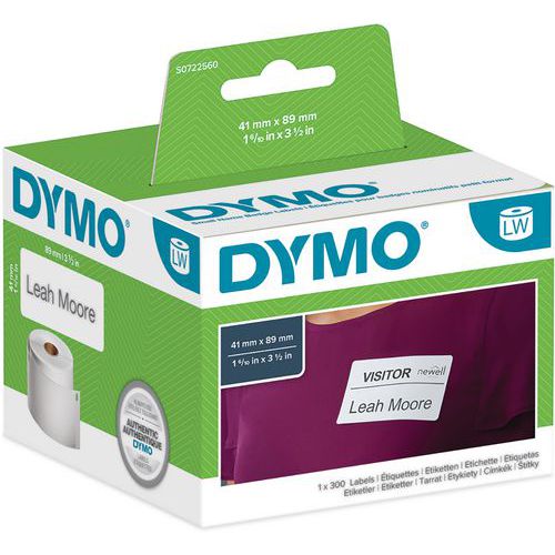 Dymo 1 Ã‰tiquette Adhésive Expédition/badge Papier Blanc Labelwriter - Dymo