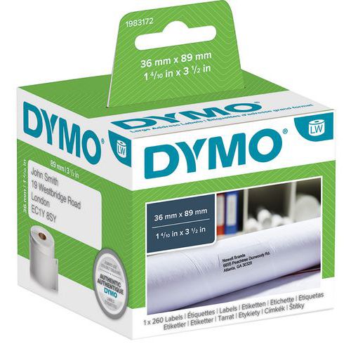 Dymo 1 Ã‰tiquette Adhésive Adresse Papier Blanc Labelwriter - Dymo