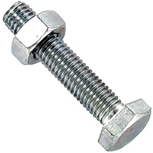 Boulon Hexagonale En Acier Zingué De 6x60 Et De Coque 4