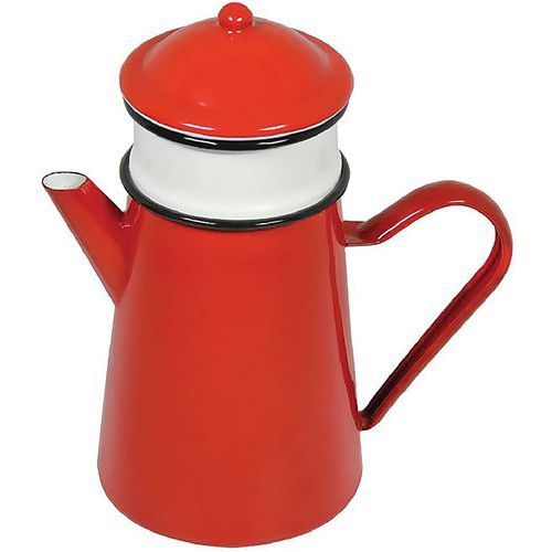 Cafetière Du Nord En Acier Émaillé