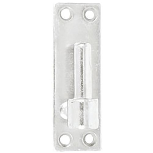 Gond Platine à Bout Carré Zingué Blanc 120mm