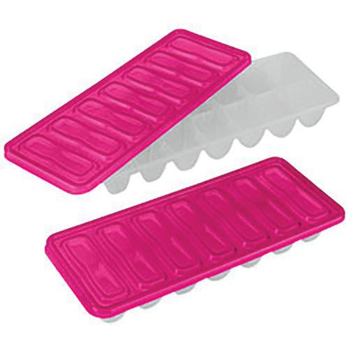 Lot De 2 Bacs À 14 Glaçons Cube Avec Couvercle Assortis
