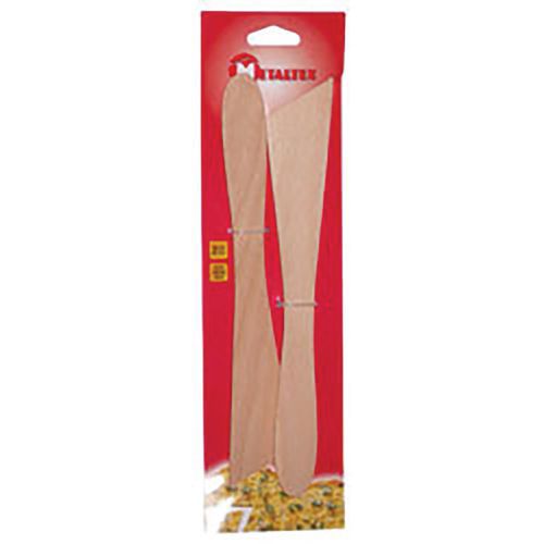 Lot De 2 Spatules Plate En Bois 30cm
