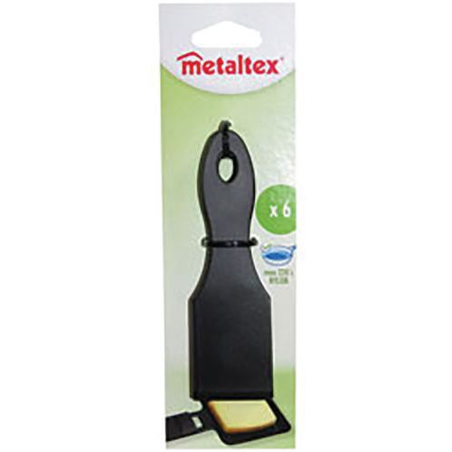 Lot De 6 Spatules à Raclette En Nylon Noir