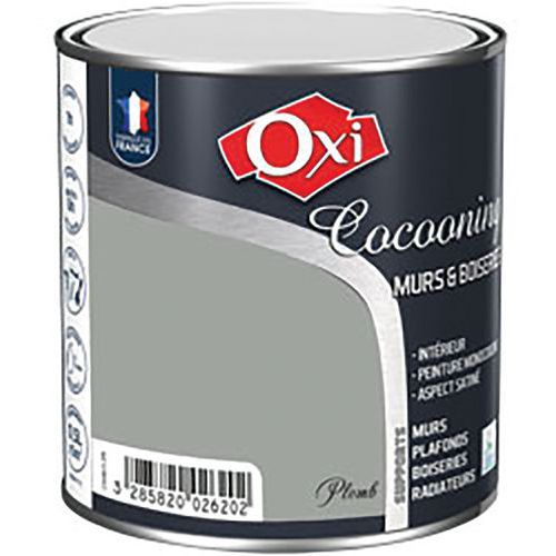 Peinture murs et bois satiné vert 0,5L - Intérieur - Finition satinée - 10m²/L