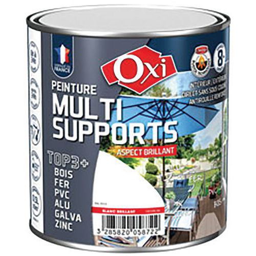 Peinture Bois Fer Pvc Brillant 500ml Blanc Double Action