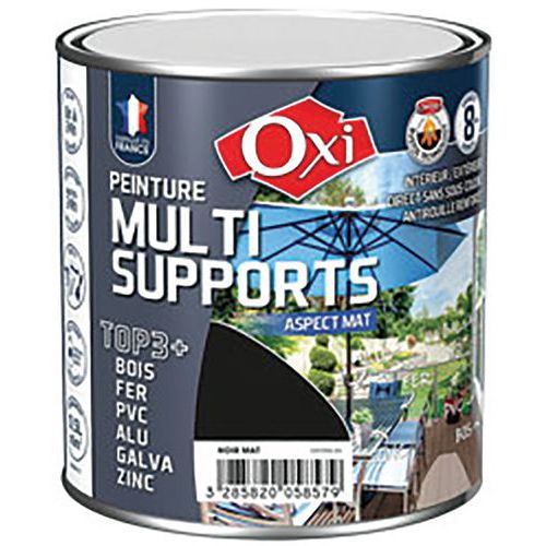 Peinture Bois Fer Pvc Mat 500ml Noir Double Action