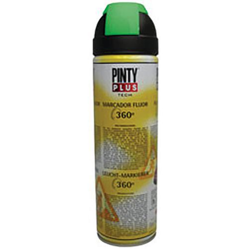 Peinture Bombe Traçage Chantier Vert De 500 Ml T136 253