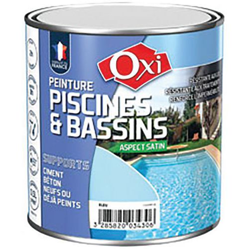 Peinture Piscine Solvantée À Demi Litre Bleu