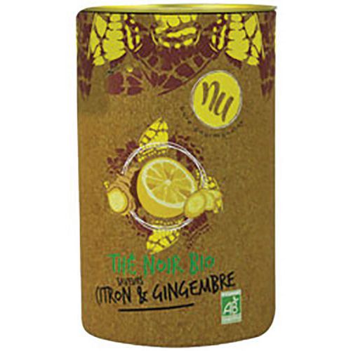 Thé noir bio saveurs citron gingembre 90 g - Maison taillefer Thé noir bio saveurs citron gingembre 90 g - Maison taillefer
