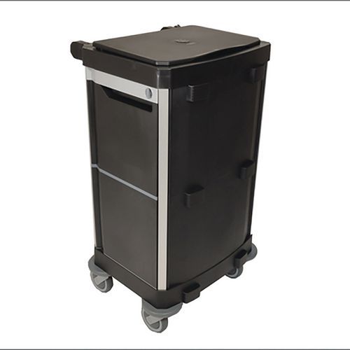 Chariot De Ménage Fermé Avec 1 Compartiment