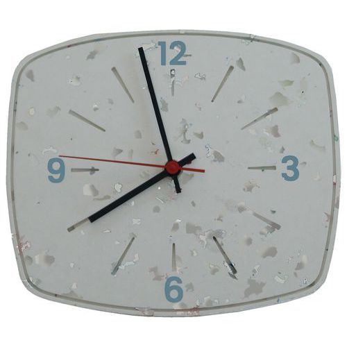 La Petite Horloge Blanc Chiffres Bleu Glacier