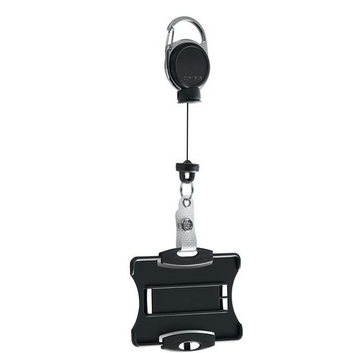 Durable 1 Porte-badge Ouvert Avec Enrouleur Extra Résistant