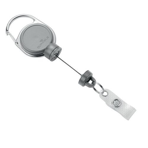 Durable 1 Enrouleur Avec Bouton Pression Pour Porte- Carte - Durable