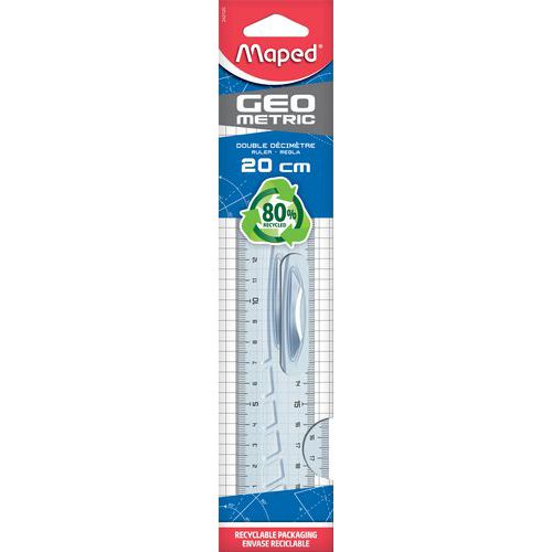 Double Décimètre Géometric 80% Recyclé