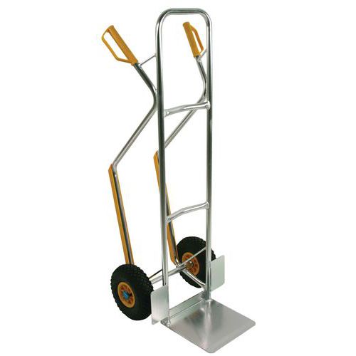 Diable Haut Aluminium 100 Kg Roue Pneu. Rail Escalier Dlv