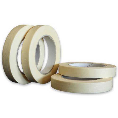 Adhésif de masquage papier crêpé blanc - 25 mm x 50 m - Idéal pour peinture et travaux