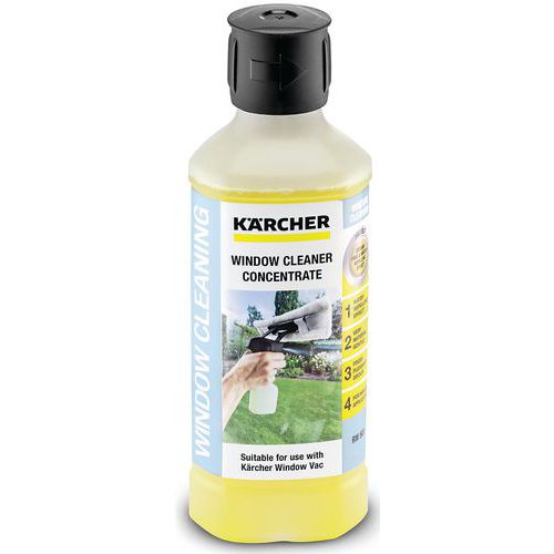 Karcher - 8 Nettoyant vitres concentré, anti-trace et déperlant - Karcher