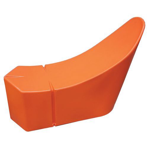 Méridienne 1 Place 1233 Cm - Orange Signalisation Ral 2009