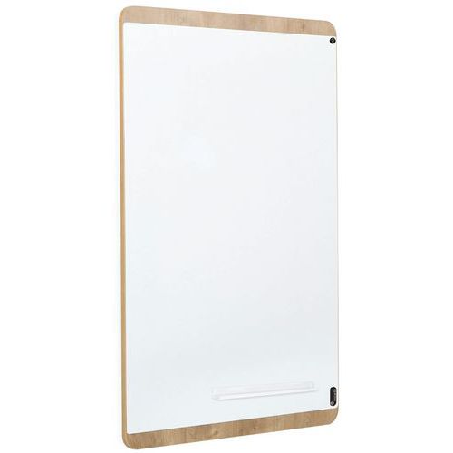 Tableau Blanc Magnétique Laqué Et Bois Nat6420 - Rocada