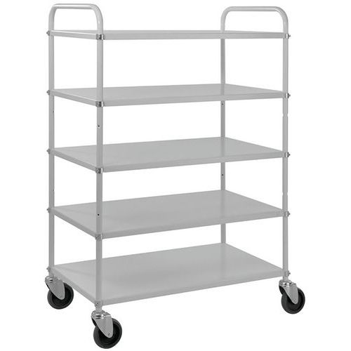 Chariot En Métal Avec 5 Tablettes 980x585x1445 - Kongamek