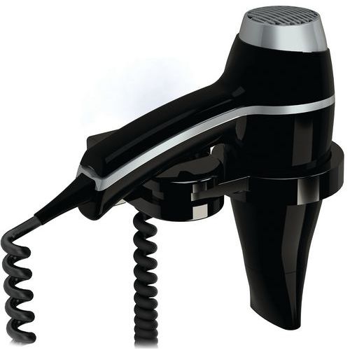 Sèche-cheveux Noir Avec Support Universel Alteo