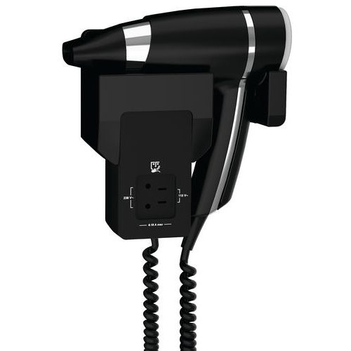 Sèche-cheveux Noir Avec Support Frontal Pr Bt Brittony