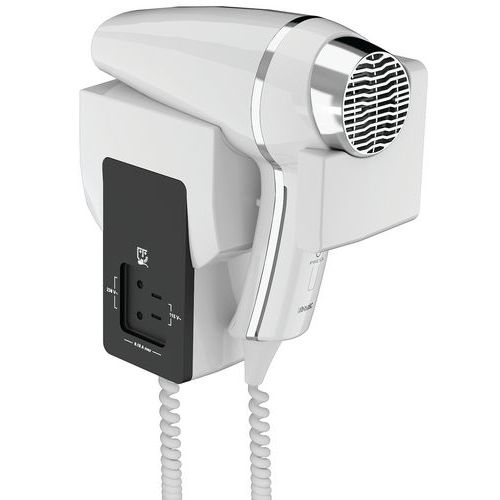 Sèche-cheveux Blanc Avec Support Frontal Pr Bt Clipper Ii